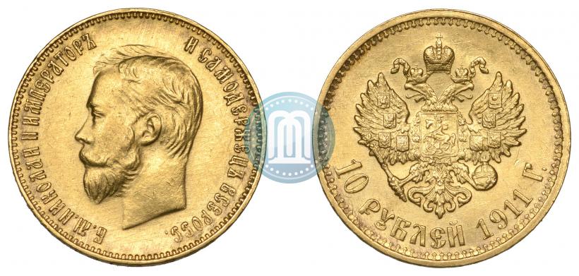 Picture 10 roubles 1911 year (ЭБ) 