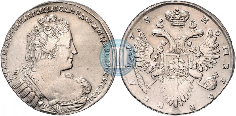 Picture 1 rouble 1733 year  