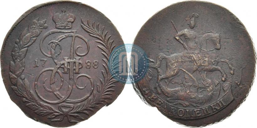 Picture 2 kopecks 1788 year ММ 