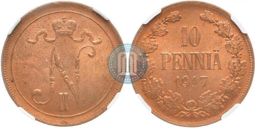 Фото 10 пенни 1917 года  