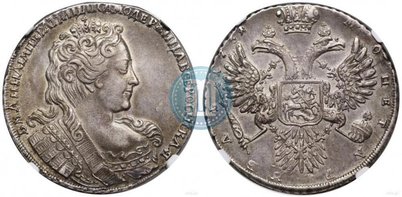 Picture 1 rouble 1731 year  