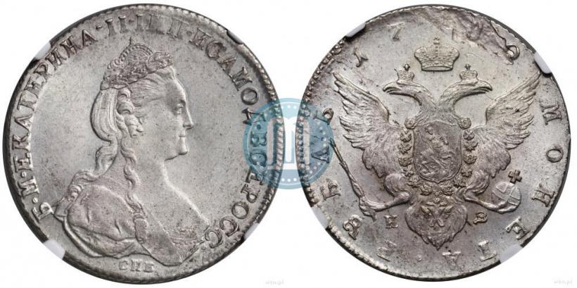 Picture 1 rouble 1780 year СПБ-ИЗ 