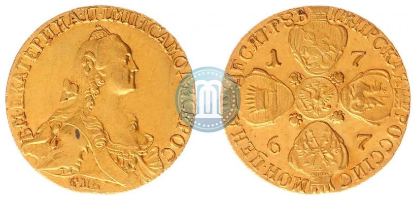 Picture 10 roubles 1767 year СПБ 