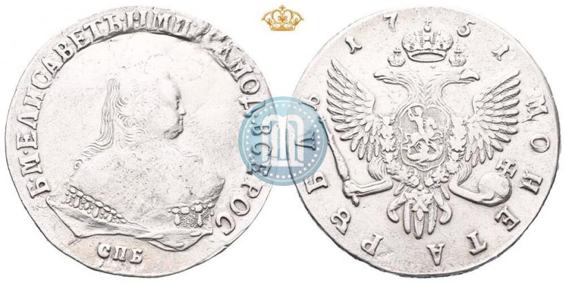 Picture 1 rouble 1751 year СПБ 