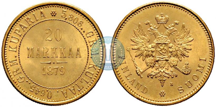 Picture 20 markkaa 1879 year S 