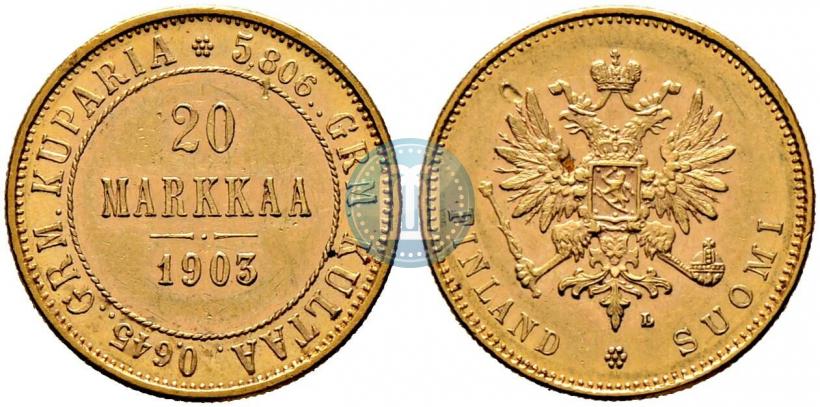 Picture 20 markkaa 1903 year L 