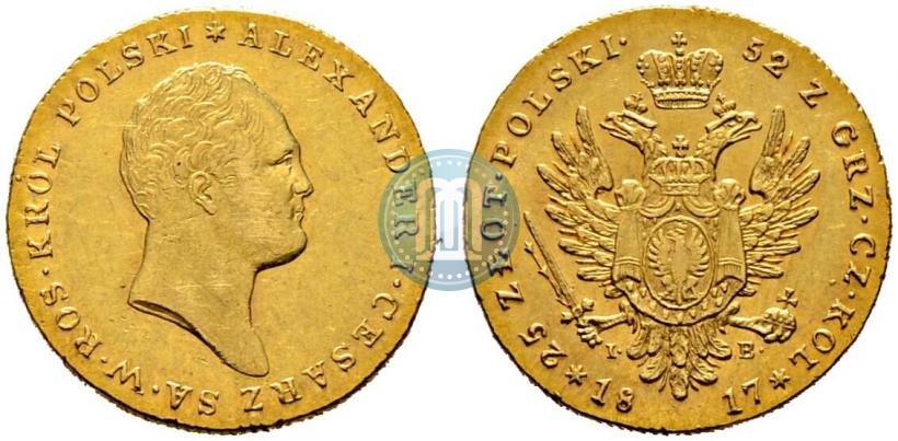 Picture 25 złotych 1817 year IB 
