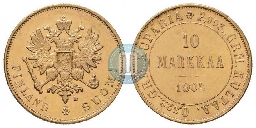 Picture 10 markkaa 1904 year L 