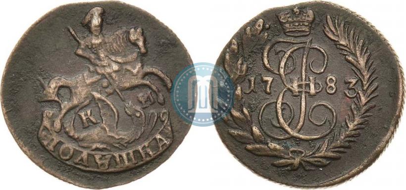Фото Полушка 1783 года КМ 