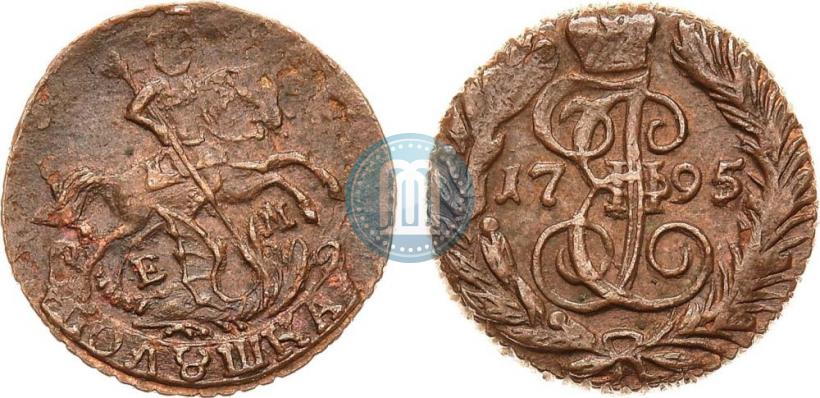 Фото Полушка 1795 года ЕМ 