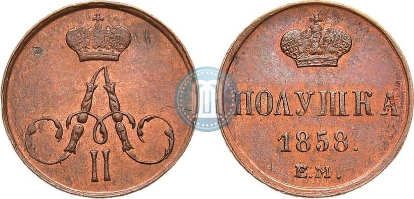 Picture Polushka 1858 year ЕМ 