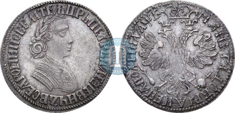 Фото Полтина 1705 года  "Портрет работы Ф. Алексеева"