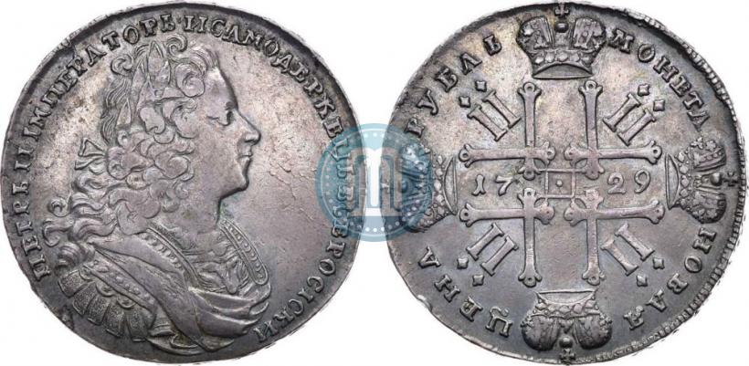 Picture 1 rouble 1729 year  "Type of 1727"
