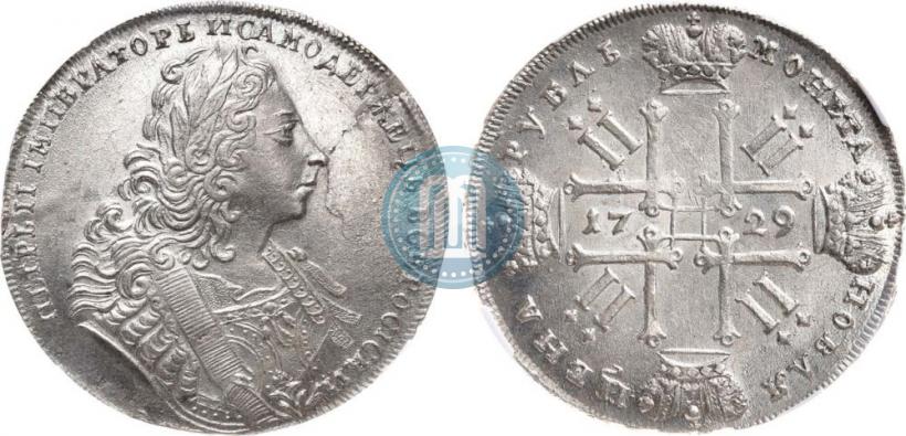 Фото 1 рубль 1729 года  "Тип 1729"