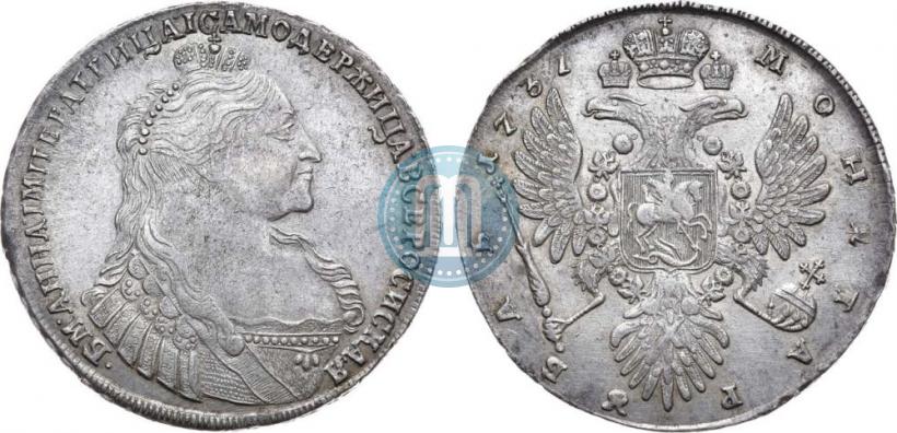Picture 1 rouble 1737 year  "Type of 1735"