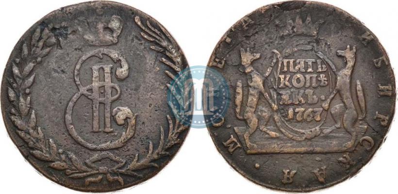 Picture 5 kopecks 1767 year  