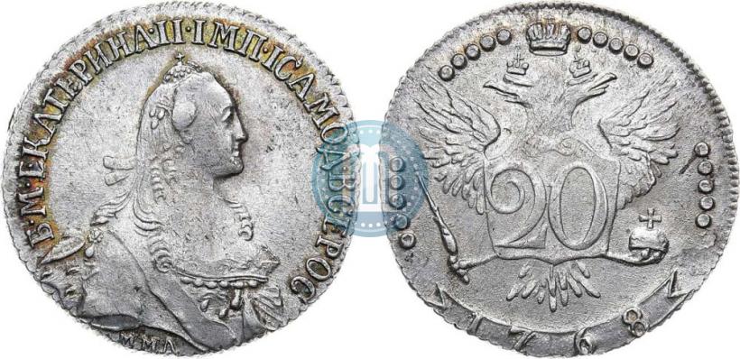 Picture 20 kopecks 1768 year ММД 
