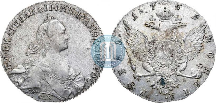 Picture 1 rouble 1769 year СПБ-СА 