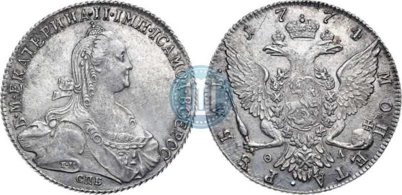 Picture 1 rouble 1774 year СПБ-ФЛ 