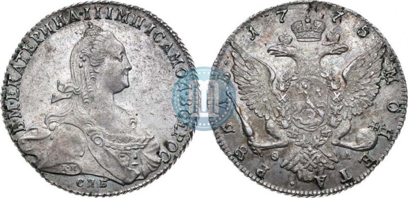 Picture 1 rouble 1775 year СПБ-ФЛ 