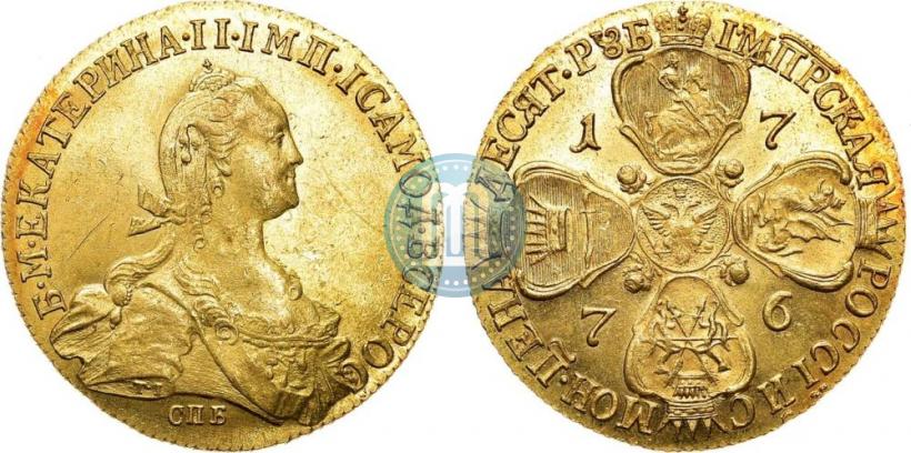Picture 10 roubles 1776 year СПБ 