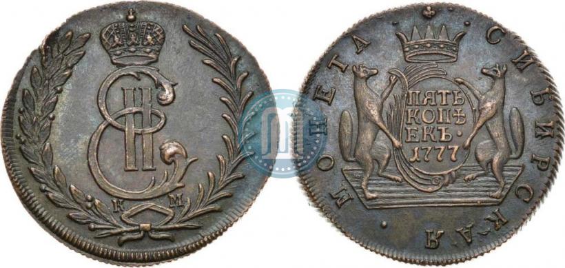 Picture 5 kopecks 1777 year КМ 