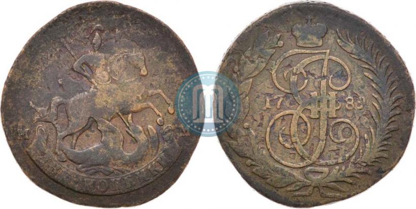 Фото 2 копейки 1789 года ММ 