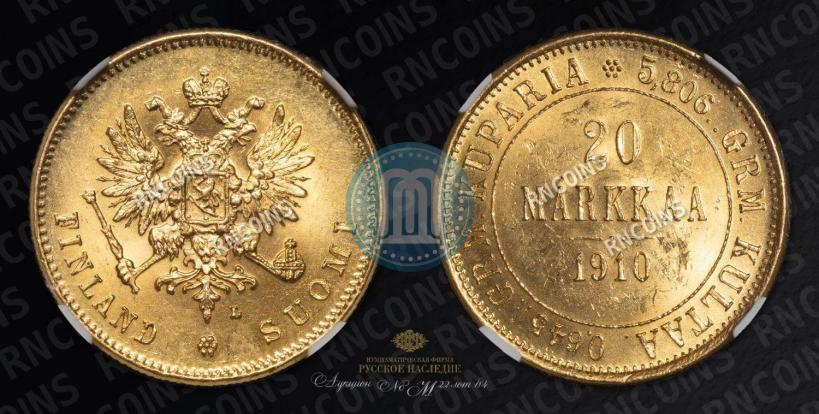 Picture 20 markkaa 1910 year L 