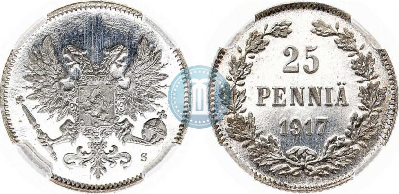 Фото 25 пенни 1917 года S 