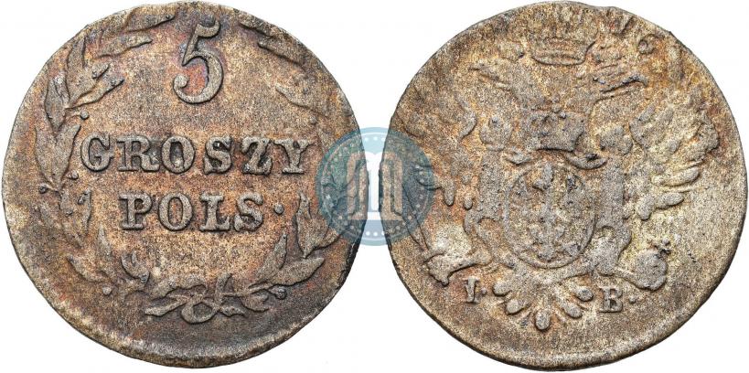 Фото 5 грошей 1816 года IB 