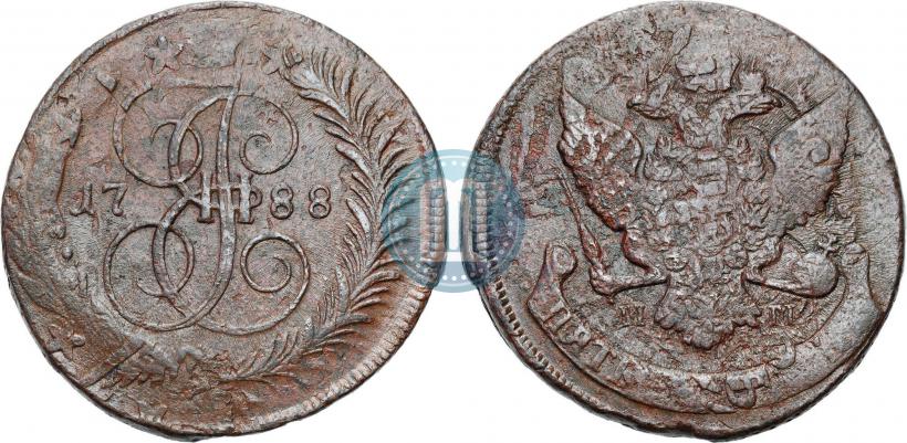 Picture 5 kopecks 1788 year ММ 
