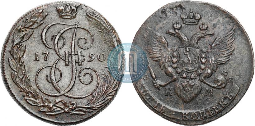 Picture 5 kopecks 1790 year КМ 