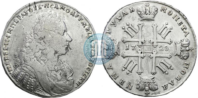 Picture 1 rouble 1728 year  "Type of 1728"