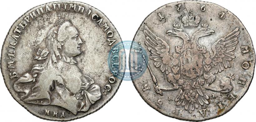 Picture 1 rouble 1764 year ММД-EI 