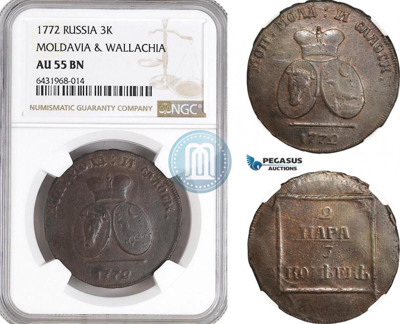 Picture 2 paras - 3 kopecks 1772 year  