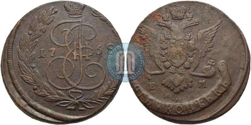 Фото 5 копеек 1768 года ЕМ 