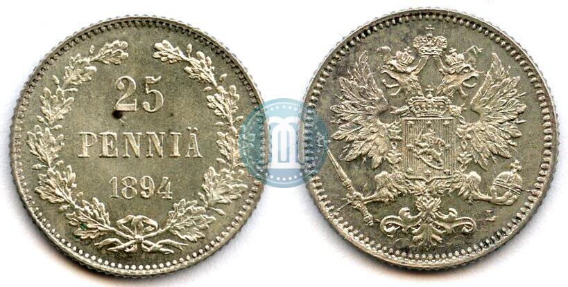 Picture 25 pennia 1894 year L 