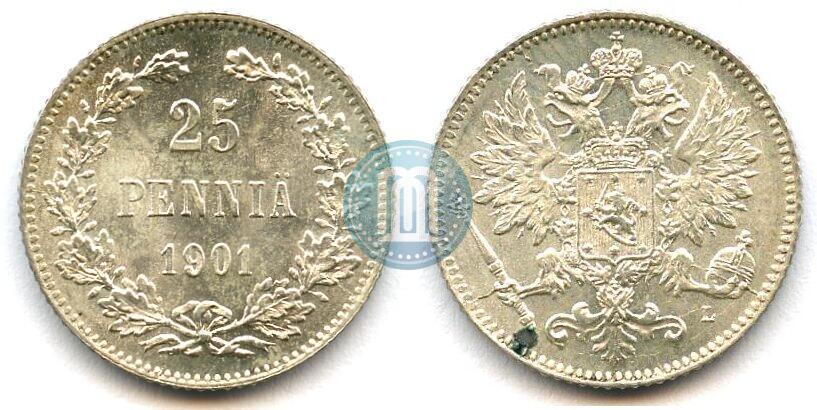 Picture 25 pennia 1901 year L 