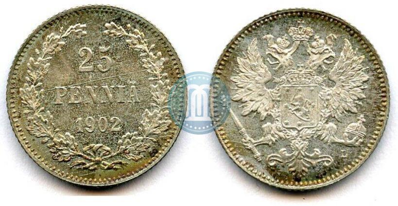 Picture 25 pennia 1902 year L 