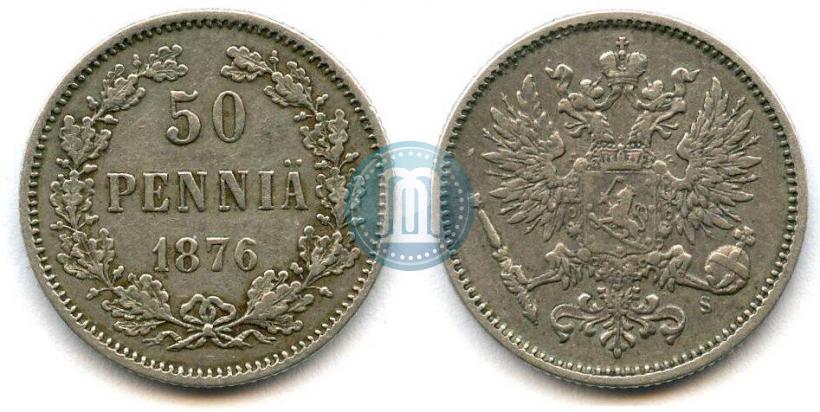 Picture 50 pennia 1876 year S 
