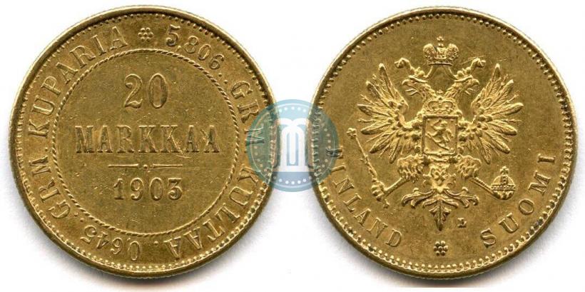 Picture 20 markkaa 1903 year L 