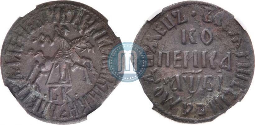 Picture 1 kopeck 1712 year БК 