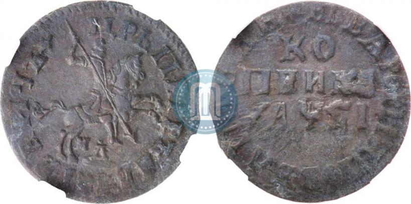 Фото 1 копейка 1716 года МД 