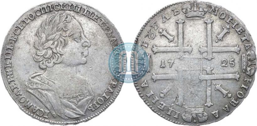 Picture 1 rouble 1725 year  "Portrait in ancient armour"