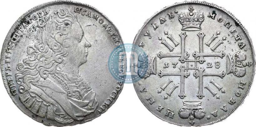 Picture 1 rouble 1728 year  "Type of 1727"