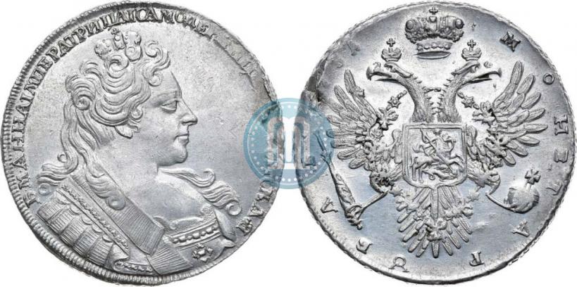 Picture 1 rouble 1731 year  