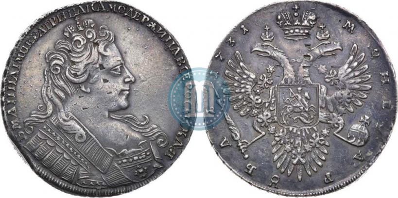 Picture 1 rouble 1731 year  