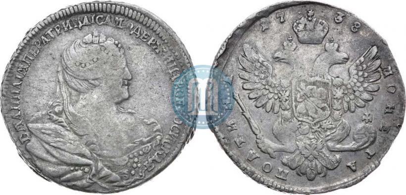 Picture Poltina 1738 year  "Moscow type"