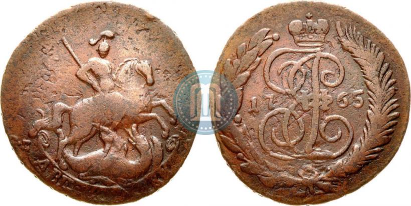 Picture 2 kopecks 1765 year СПМ 