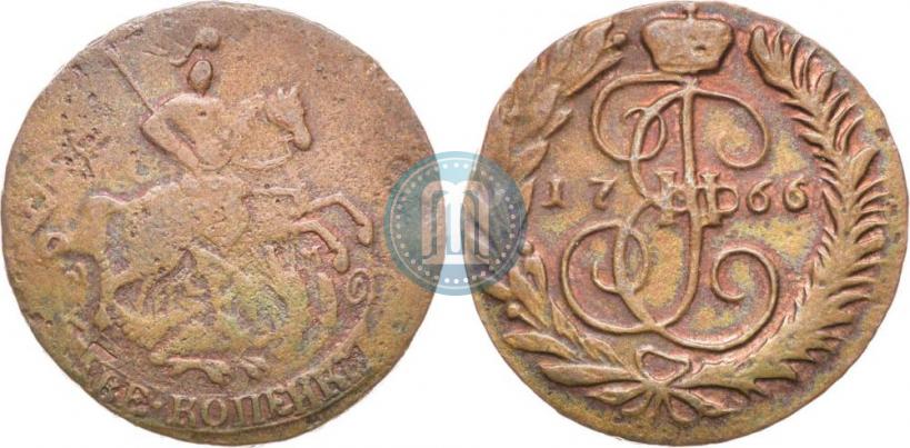 Picture 2 kopecks 1766 year ММ 